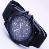 Famous Brand Men Watch Army Soldier Military Canvas Strap Fabric Analog Quartz Wrist Watches Outdoor Sport Wristwatches