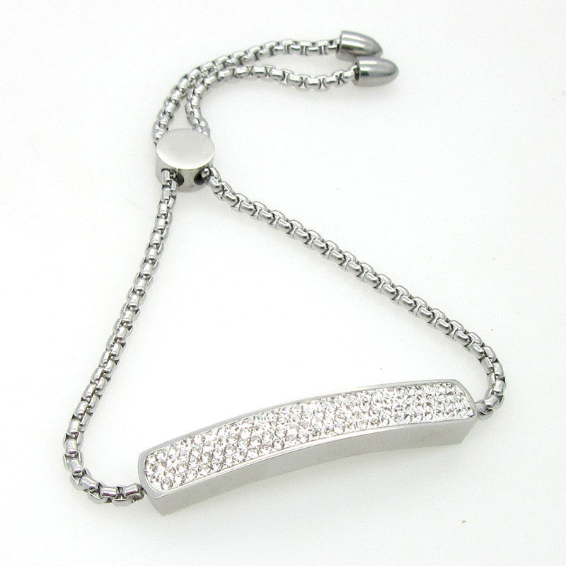 Fashion Brand Full Crystal Bracelet Hand Chain Charm Bracelet 18K Gold Bracelet For Women Stainless Steel Bracelets & Bangles