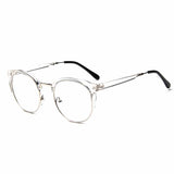 Fashion Cat Eye Half Metal Frame Glasses For Women/Men Retro Vintage Unisex Glasses Big Frame Slim Face Eyewear Glasses 