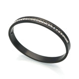 Fashion Costume Couples Jewelry Stainless Steel Lover Bracelets & Bangles Gift For Women/Men Square Silver Color Crystal