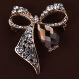 Fashion Fine Jewelry Summer style Crystal Gold Plated Brown Stone rhinestone brooches for Women