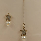 Fashion Gold Stud Earrings for Women Angel Wings Pendientes Mujer Pearl Earring Brincos Jewelry 