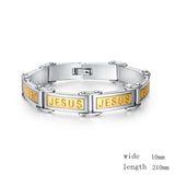 Fashion Jesus Bracelets Bangles Stainless Steel Men Jewelry Christmas Gifts High Quality Bijoux