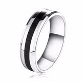 Fashion Jewelry 316L Stainless Steel Ring Couple Style Wedding Engagement Ring Jewelry 