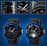 Fashion Outdoor Men Boy Sports Watches SKMEI Brand LED Digital Quartz Multifunction Waterproof Military Watch Dress Wristwatches