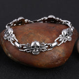 Fashion Punk Skull Stainless Steel Charm bracelet for Women DIY Bracelets & Bangles Charms Bracelets Men Pulseira Jewelry Gift