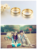 Fashion Ring For Women Men 18K Gold Plated Engagement Wedding Rings 316l Stainless Steel Gifts