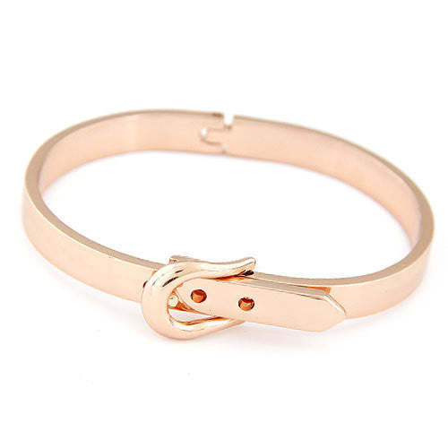 New Fashion Rose Gold/Silver Belt Cuff Bracelets Bangles for Women Men Jewelry