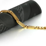 Fashion Steel Man Bracelet Charming 304L Stainless Steel with 18K Gold Plated Bracelet For Men 
