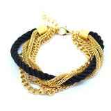 Fashion Weave Multilayer Bracelet Vintage Golden Rope Bangle Bracelet Newest Summer Style Chain Bracelet for Men Women