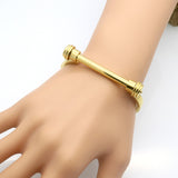 Fashion Women Barbell Dumbbell Screw Bracelet pulseira feminina Gold Bracelets & Bangles masculina Men Stainless Steel Jewelry