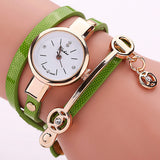 Fashion Women Leather Bracelet Watch Casual Women Wristwatch Luxury Brand Quartz Watch Gift