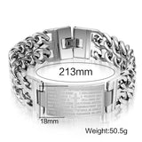 Fashion men bracelets &bangles stainless steel bracelet with cross design jewelry