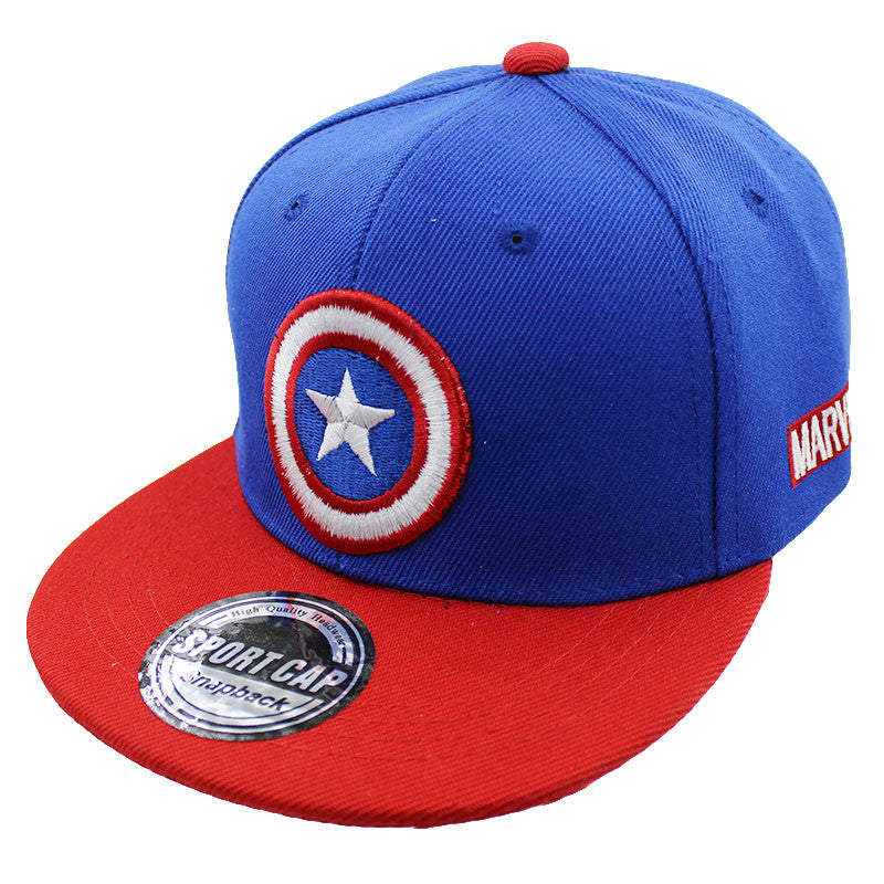 Fashion Boy Baseball Caps For 3-8 Years Old Children Captain America Design Snapback Caps Adjustable Cap For Girl