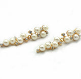 Fashion Brand New Design Elegant Crystal and Pearl Drop Long Earrings For Woman hoop Gift Jewelry