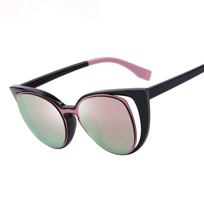 Fashion Cat Eye Sunglasses Women Brand Designer Retro Pierced Female Sun Glasses oculos de sol feminino UV400