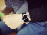 Fashion Colorful Women Watches Digital Watch Women Men Casual Watches High Quality PU Leather Clock Black White