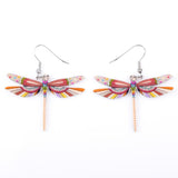 Fashion Dangle Dragonfly Earrings Acrylic Long Drop Earring New Arrival Spring Summer Style For Girls Women Jewelry