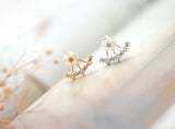 Fashion Earing Big Crystal White Gold Silver Jewelry High Quality Flower Ear Clips Stud Earrings For Women