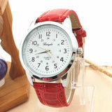 Fashion Elegant Luxury Woman Man Unisex Analog Ladies Watch Leather Strap Quartz Watch WristWatch