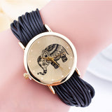 Fashion Elephant Bracelet Quartz Watch Women Wrist Watches Ladies Rope Chain Wristwatch quartz-watch Clock