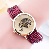 Fashion Elephant Bracelet Quartz Watch Women Wrist Watches Ladies Rope Chain Wristwatch quartz-watch Clock