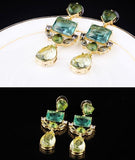 Fashion Exquisite Crystal Water Drop Earrings For Women