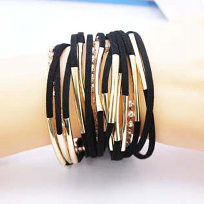 Fashion Handmand Silver Tone infinity Charm MIX Colors Bracelet Suede Leather Bracelet Best Gift