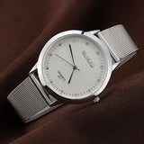 Fashion Hot Selling Stainless Steel Casual Silver Wristwatch Dress Watches Women Men Electronics Famous Brand Watch