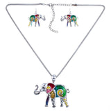 Fashion Jewelry Sets Hight Quality Necklace Sets For Women Jewelry Multicolor Alloy Unique Elephant Design Party Gift
