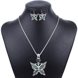 Fashion Jewelry Sets Hight Quality Necklace Sets For Women Jewelry Silver Plated Butterfly Unique Design Party Gifts