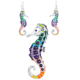 Fashion Jewelry Sets Hight Quality Necklace Sets For Women Jewelry Silver Plated Hippocampus Unique Design Party Gifts