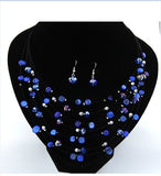 Fashion Jewelry Sets for Women Joyeria Crystal Beads Statement Necklaces Earrings Set Bijoux Parure Bijoux Femme