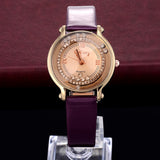 Fashion Leather Strap watch Women rhinestone watches Women Luxury quartz watch relogio feminino Female atmos clock