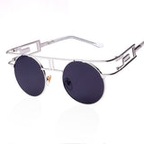 Fashion Metal Frame Steampunk Sunglasses Women Brand Designer Unique Men Gothic Sun glasses Vintage Oculos De Sol Feminino
