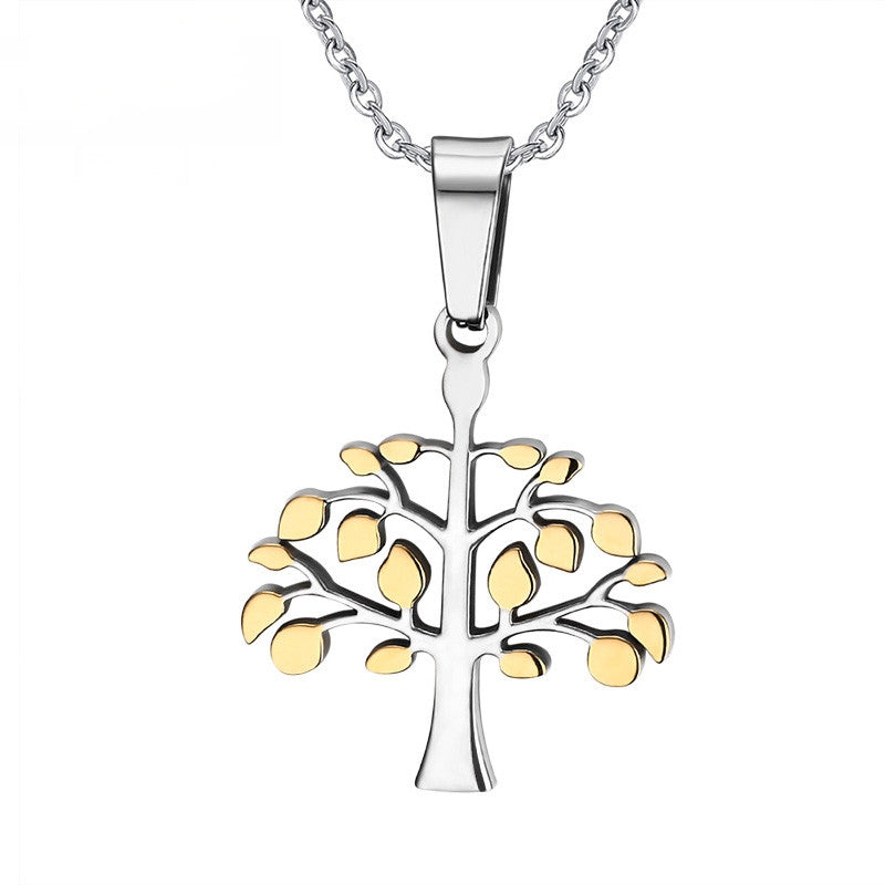 Fashion Necklaces Tree of Life Pendants For Men Women Christmas Necklace Pendant Silver & Gold Plated Stainless Steel Gifts