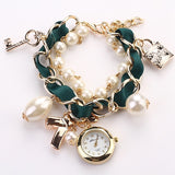 Fashion New Fashion Casual Pearl Bow Bracelet Wristwatch Women Wristwatches Luxury Watch Women Ladies Classic Watch