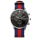 Fashion Nylon Strap Casual Quartz Watch Unisex Women Men Sport Wristwatch Luxury Design Silver Dial Gift Couple Clocks