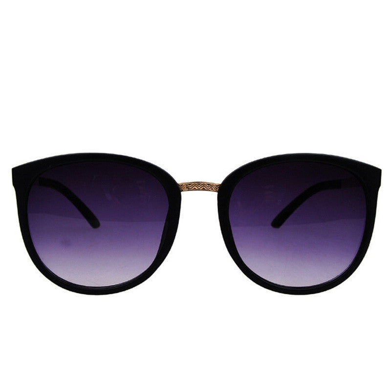 Fashion Retro Sunglasses Women Brand Design Vintage Round Sun Glasses Gafas Metal Temples Sunglass