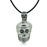 Fashion Shape Skull Pendant Necklace For Men Classic Rope Punk Statement Chain Necklace Summer Style Silver Fine Jewelry