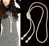 Fashion Simulated Pearl Jewelry Necklace for Women Choker Long Statement Necklace Colares Femininos Bijuterias Collar
