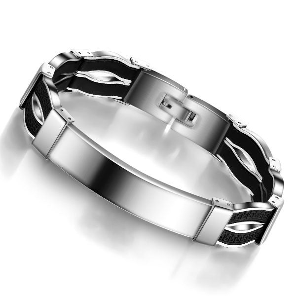 Fashion Steel Men Bracelet Casual 304L Stainless Steel Bracelet For Men
