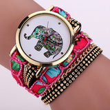 Fashion Top Design Casual Summer Style Fabric Bracelet Wristwatch Women Dress Watches Brand Geneva Long Chain Watch