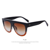 Fashion Women Big Frame Sunglasses Classic Brand Designer Rivet Shades Flat Top Oversize Shield Shape Glasses UV400