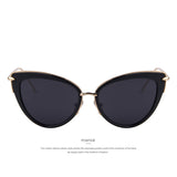 Fashion Women Cat Eye Sunglasses Oval Alloy Frame Mirror Lens Brand Designer Sunglasses Oculos de sol UV400