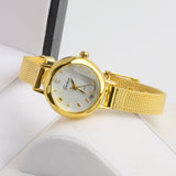 Fashion Women Dress Golden Watches Brand Watch Bracelet rhinestone watches quartz Women Wristwatches