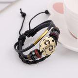 Fashion men jewelry gold copper alloy Aries bracelets for women handmade jewelry beads High quality diy accessories