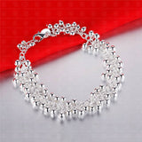 Fashion silver Beads chain bracelet women children best gift cute design jewelry