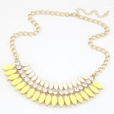 Fine Jewelry Maxi Collares Statement Necklaces & Pendants Imitated Gemstone Collier Femme for Women Accessories