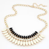 Fine Jewelry Maxi Collares Statement Necklaces & Pendants Imitated Gemstone Collier Femme for Women Accessories
